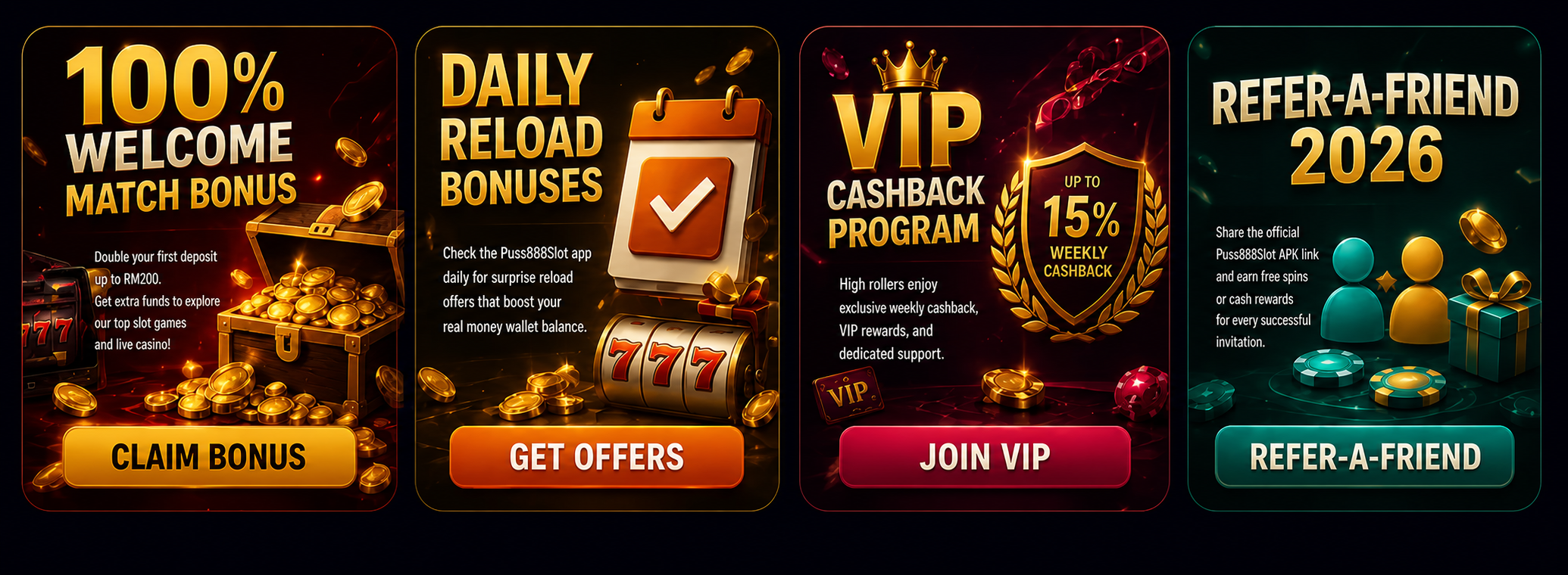 Super J3 welcome, reload, VIP and referral promotions thumbnail
